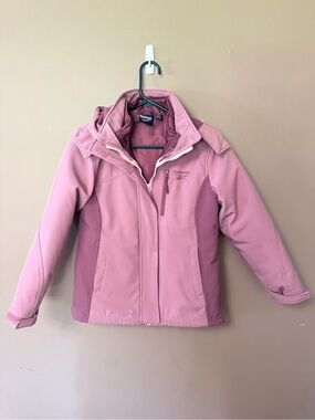 Reebok Girls Pink 3-in-1 Systems Jacket Size M 10/12
